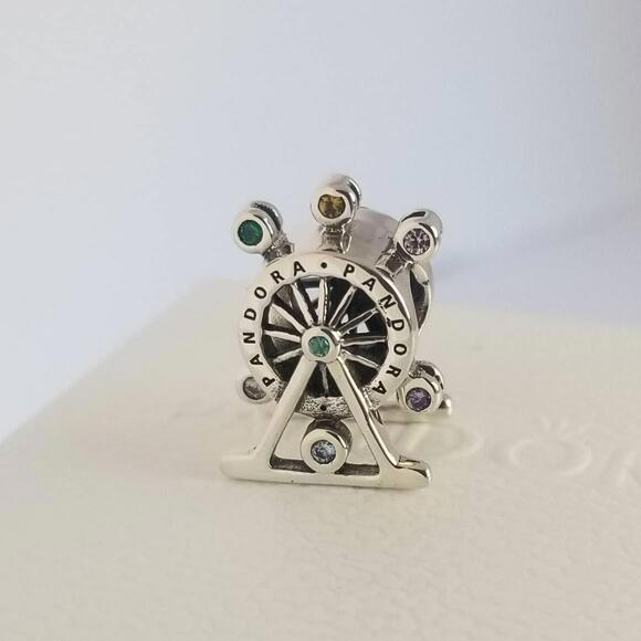 Pandora Colorful Ferris Wheel Charm Silver Authentic with Gift Box #11 - Picture 2 of 6
